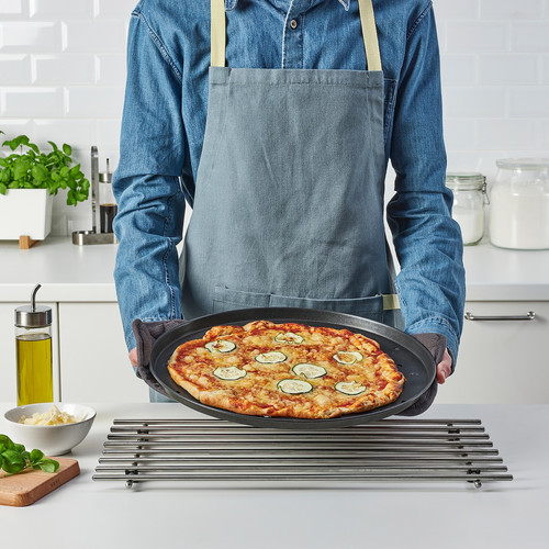 MÅNTAGG Pizza crisper pan, non-stick coating dark grey, 37 cm