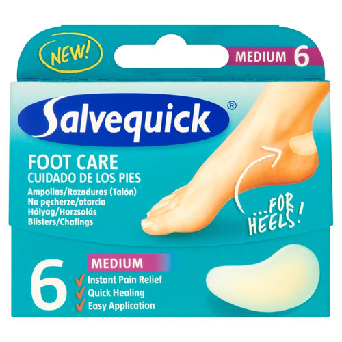 Salvequick Slimming Hydrocolloidal Foot Care - Medium 6pcs