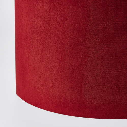 SUNNEBY / MOLNSKIKT Pendant lamp, black/dark red velvet, 33 cm