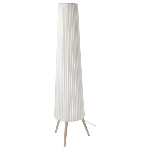 ÖKENSAND Floor lamp, beech/white