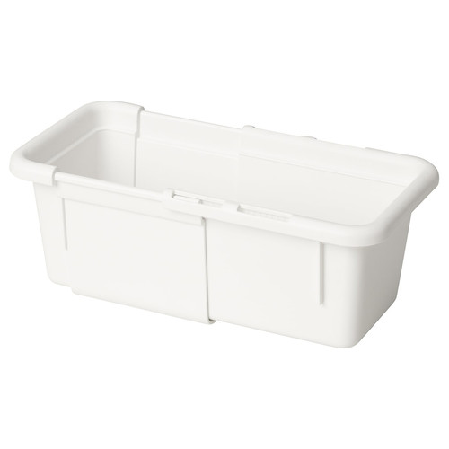 KACKLA Extendable box, white, 13-18x9 cm