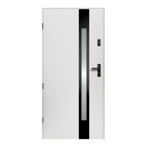 External Door O.K. Doors Temida Black P55 80, left, white