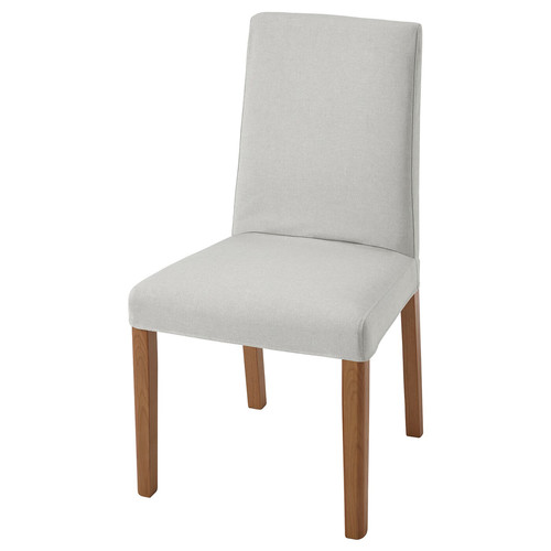 BERGMUND Chair, oak, Orrsta light grey