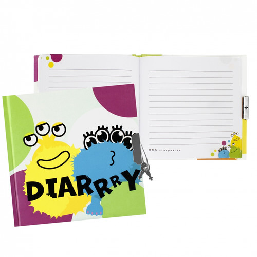 Diary with Padlock Monster