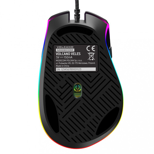 MODECOM Optical Wired Mouse Volcano Veles, black