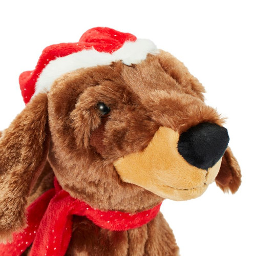 Christmas Soft Toy Dachshund with Music 3+