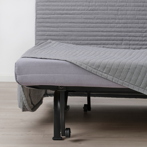 LYCKSELE HÅVET 2-seat sofa-bed, Knisa light grey