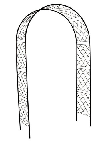 Round Top Steel Arch Pergola Blooma 120 x 240 x 50 cm