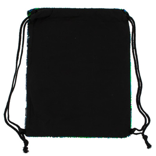 Drawstring Bag School Shoes/Clothes Bag Sequin Green