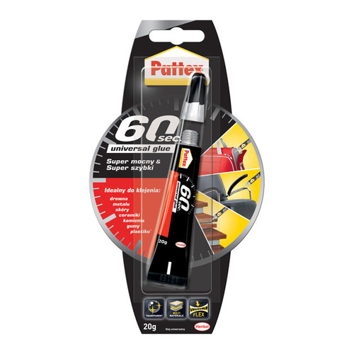 Pattex Universal Glue 60 sec. Super Strong & Super Fast 20g