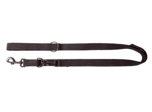 Dingo Extendable Dog Leash Cotton 2.5cm/120-220cm, black