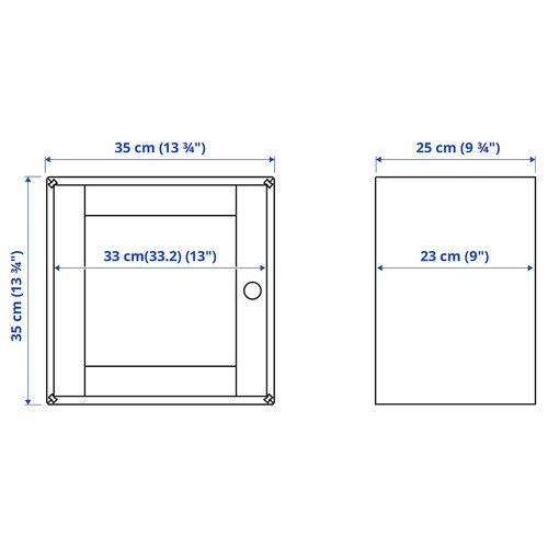 EKET / VÄLJARE Wall-mounted cabinet combination, white/pine, 80x35x210 cm