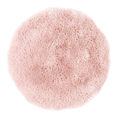 GoodHome Bath Mat Sedna Round 70 cm, powder pink