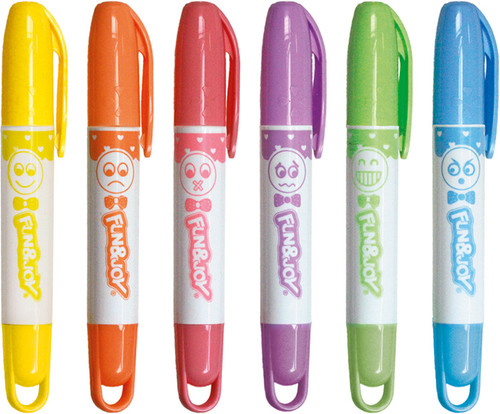 Fun&Joy Scented Highlighters Jumbo 6 Colours