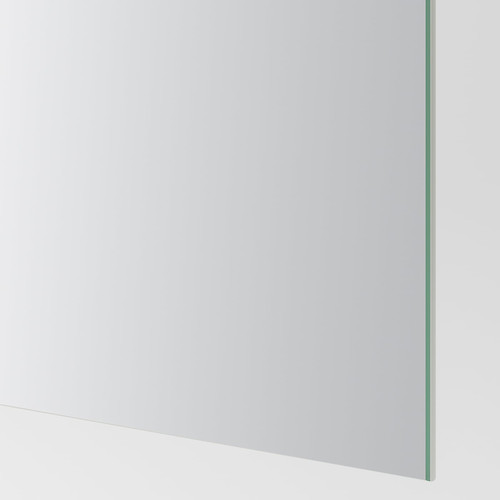 AULI / MEHAMN Pair of sliding doors, mirror glass/double sided white, 150x236 cm