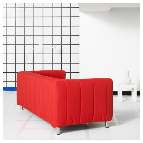 KLIPPAN Cover for 2-seat sofa, Långban bright red