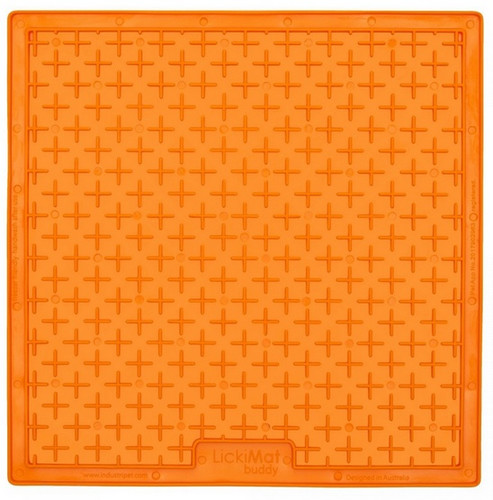 LickiMat Buddy Large for Dogs, soft, orange