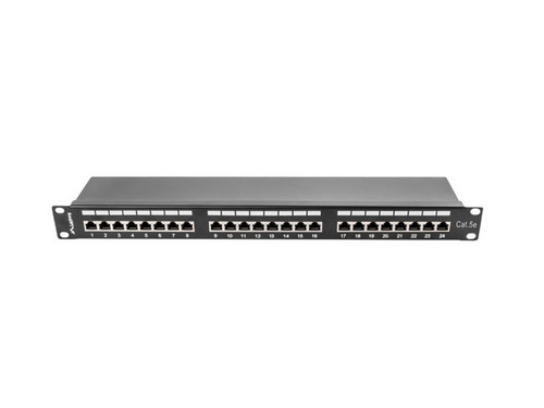 Lanberg Patch Panel 24 Port 1U Cat.5e, black