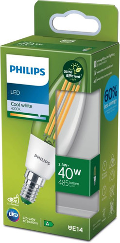 Philips LED Bulb B35 E14 485 lm 4000 K