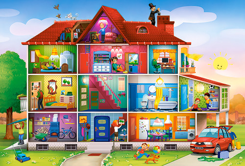 Castorland Children's Maxi Puzzle House Life 40pcs 4+