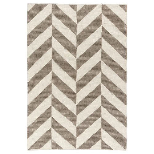 LOKSTALL Rug, flatwoven, grey/beige, 170x240 cm