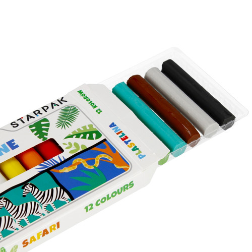 Starpak Plasticine 12 Colours Safari