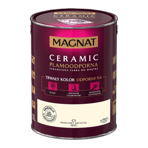 Magnat Ceramic Interior Ceramic Paint Stain-resistant 5l, vanilla crystal
