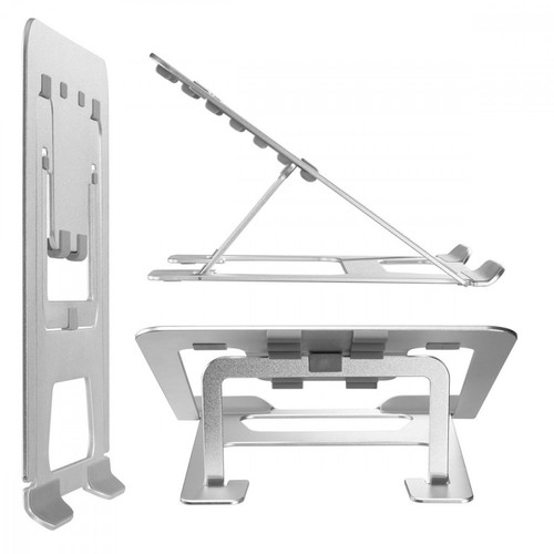 MacLean Foldable Laptop Stand ER-416S, silver