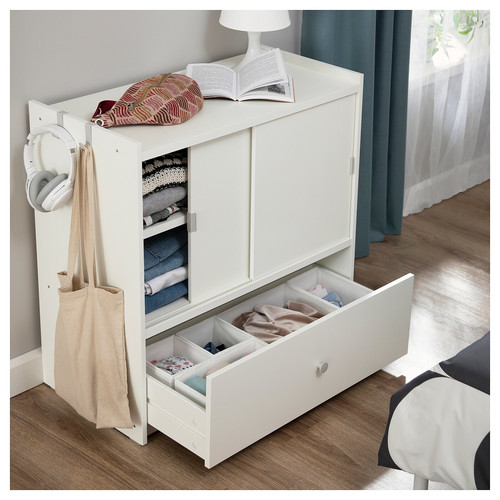 BRUKSVARA Storage unit, white, 80x81 cm