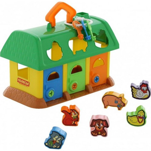 Educational House Shape Sorter, random colours, 12m+