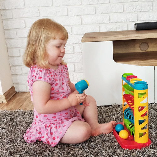 Smily Play Marble Run with Balls & Hammer 12m+