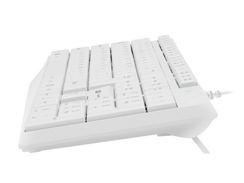 Natec Wired Keyboard Nautilus US Slim, white