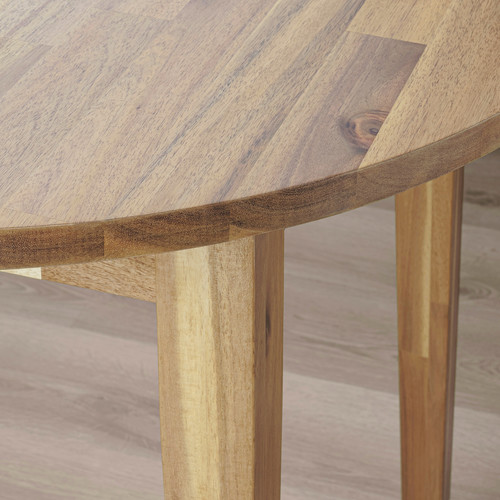 NACKANÄS Table, acacia, 80 cm