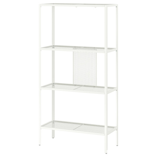 BAGGEBO Shelving unit, metal, white, 60x25x116 cm