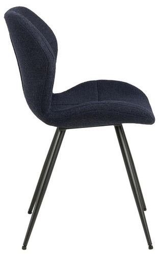 Upholstered Chair Petri, dark blue