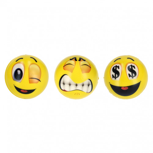 Stress Ball Emoji 7cm, 1pc, random patterns, 3+