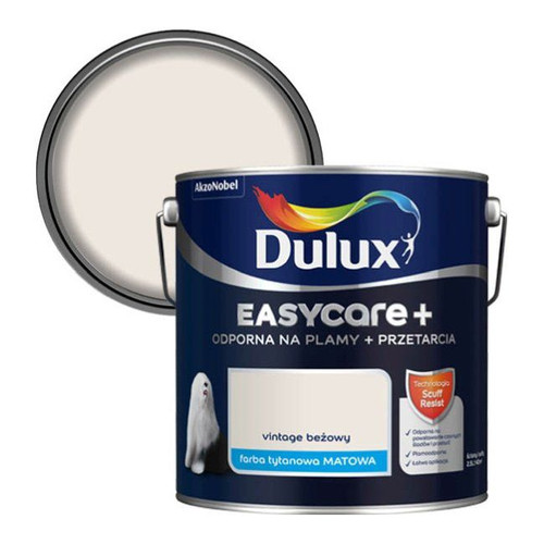 Dulux EasyCare+ Washable Durable Matt Paint 2.5l vintage beige