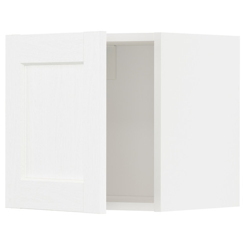 METOD Wall cabinet, white Enköping/white wood effect, 40x40 cm