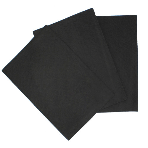 Craft Felt 5 Sheets, black