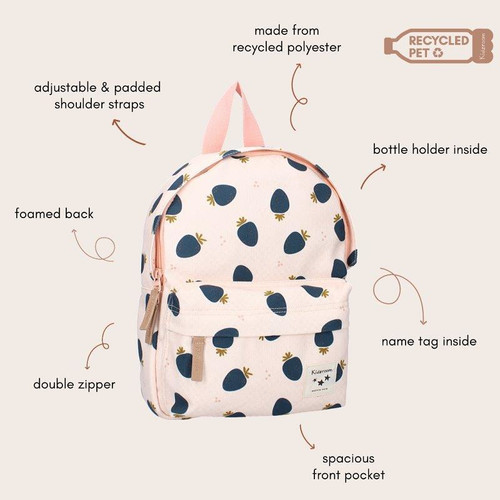 Kidzroom Backpack Paris Strawberry pink