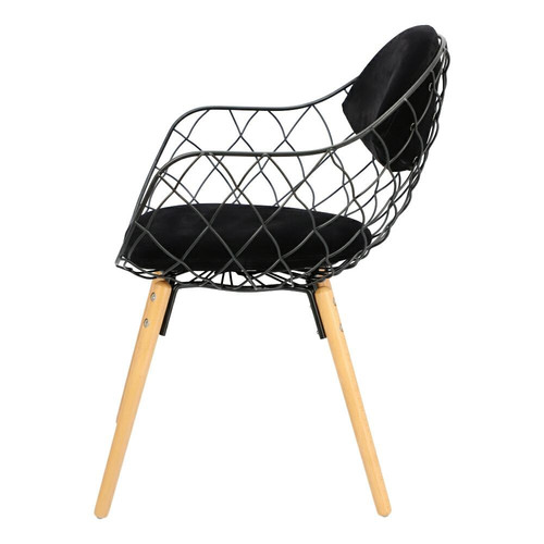 Chair Jahi, black/black/natural