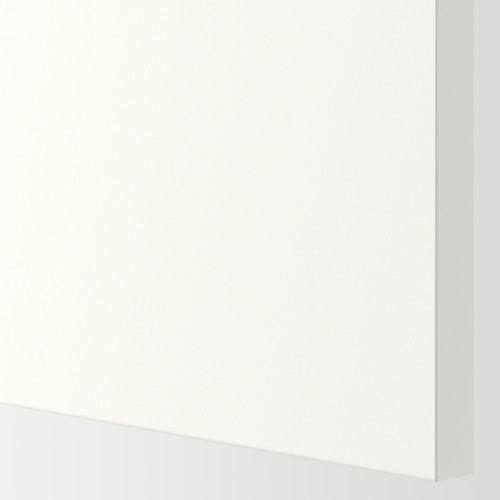 METOD Wall cb f extr hood w shlf/door, white/Vallstena white, 80x80 cm