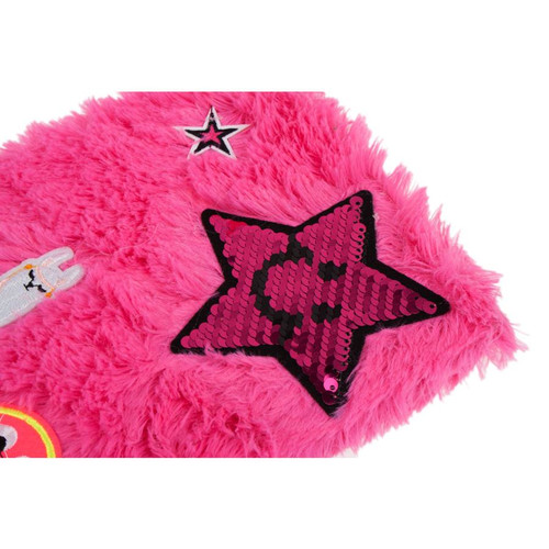 Plush Notebook Llama Pink