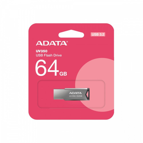 Adata Flash Drive UV350 64GB USB3.1 Metallic