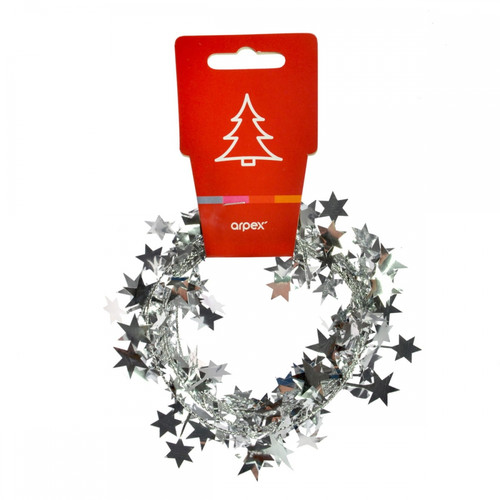 Christmas Garland Stars 270cm, silver