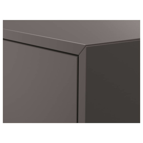 EKET Wall-mounted cabinet combination, dark grey, 140x35x53 cm