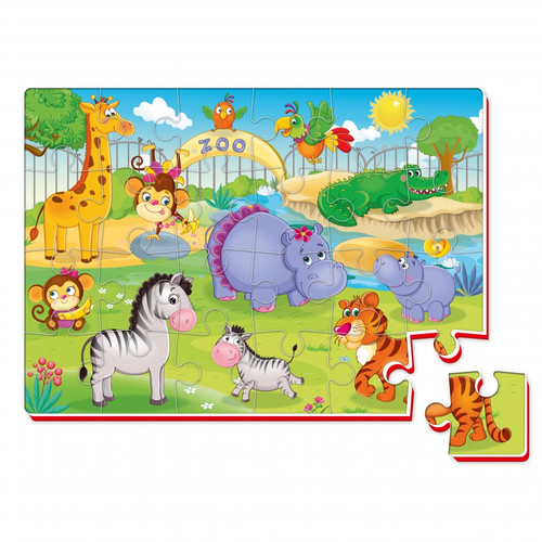 Foam Children's Puzzle 24pcs Zoo 3+