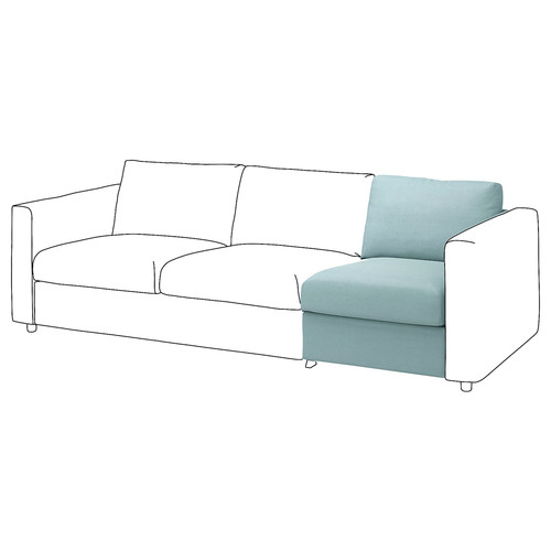 VIMLE 1-seat section, Saxemara light blue