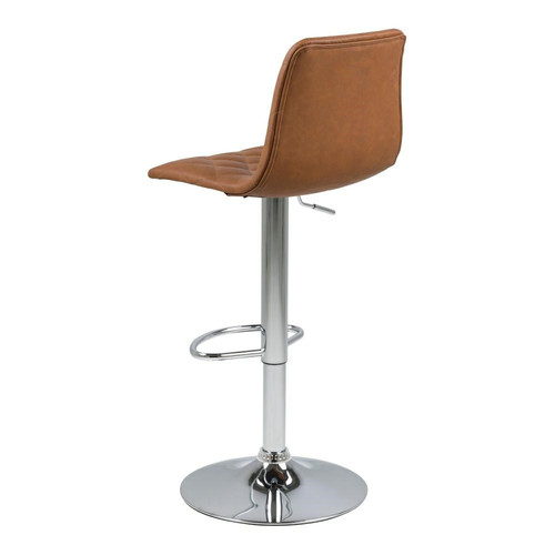 Bar Stool Emu, faux leather, brown