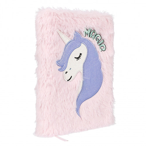 Plush Notebook Magic Pastel Unicorn